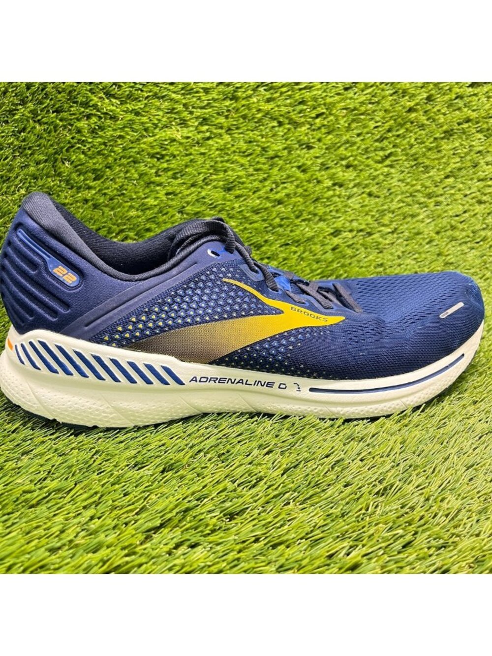 Brooks Adrenaline GTS 22 Mens Size 12.5 Blue Athletic Running Shoes Sneakers